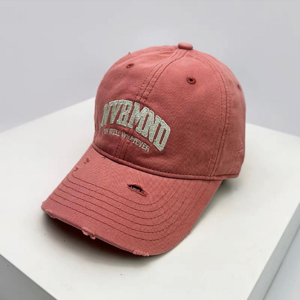 Spring and Summer Style Old Ripped Soft Top Baseball Hat for Women Korean Style Little Casual and Versatile Couple Baseball Cap