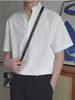 Men's Light Style Stand Collar Short-Sleeve Polo Shirt - Handsome Summer Ice Silk Casual T-Shirt