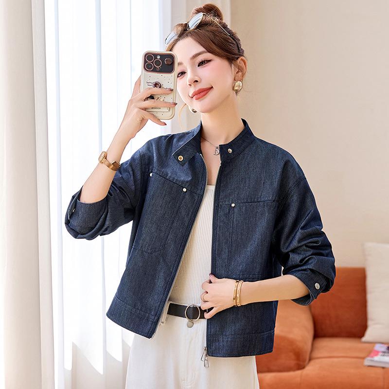 Spring 2025 Women's Versatile Loose Denim Jacket (ME5520)