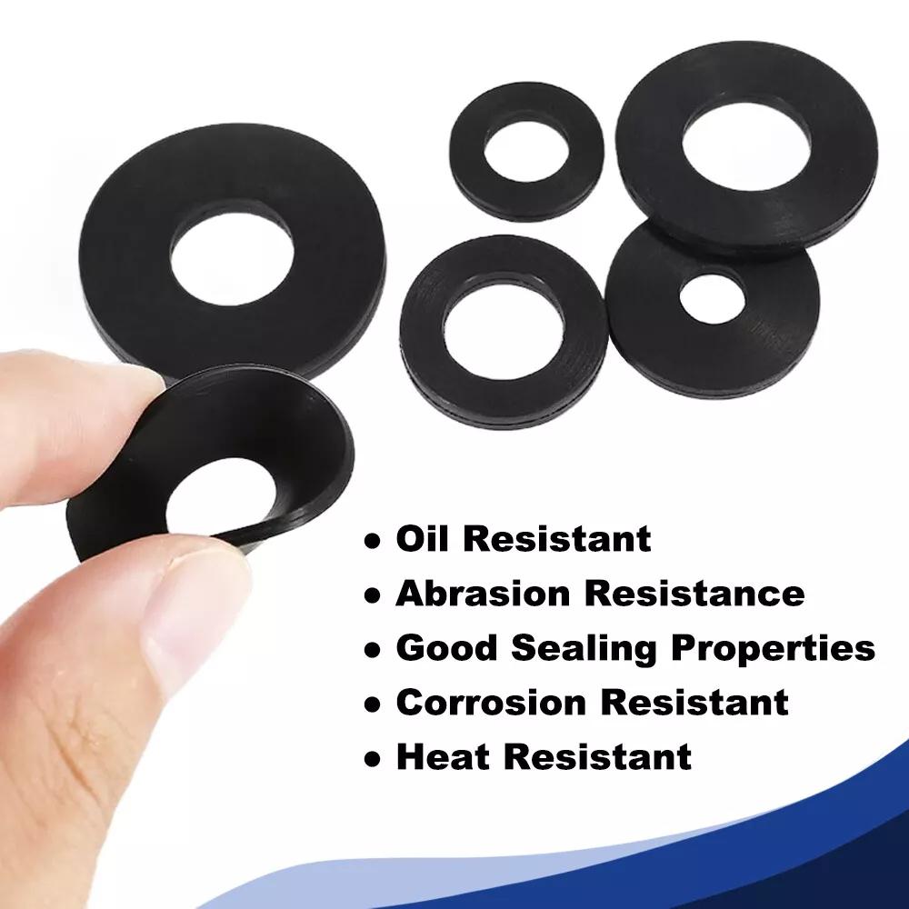 1/8" 1/4" 3/8" 1/2" 3/4" ~ 2" BSP NBR Nitrile Rubber Washing Machine Shower Hose Washers Gaskets SealsWasher Thick 1.4mm-3.5mm