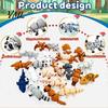 Fun Desktop Play Things 21PCS 3D Printed Articulated Animal Figurines Set, Mini Flexible Joints Figures, Toys Realistic Ornament, Fidget Stress Relief