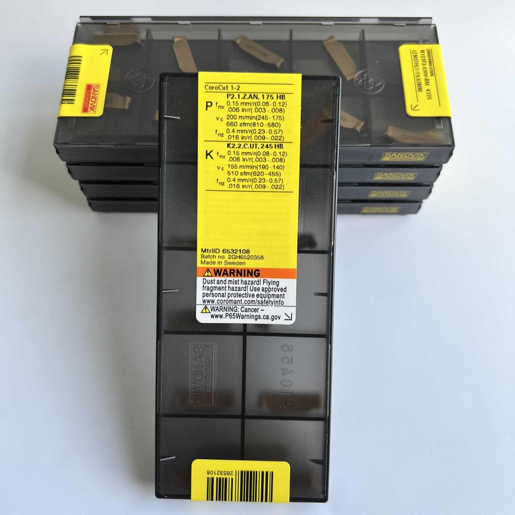 Original Sandvik / N123F2-0300-RM 4325 / CNC lathe carbide blade 10 Pcs