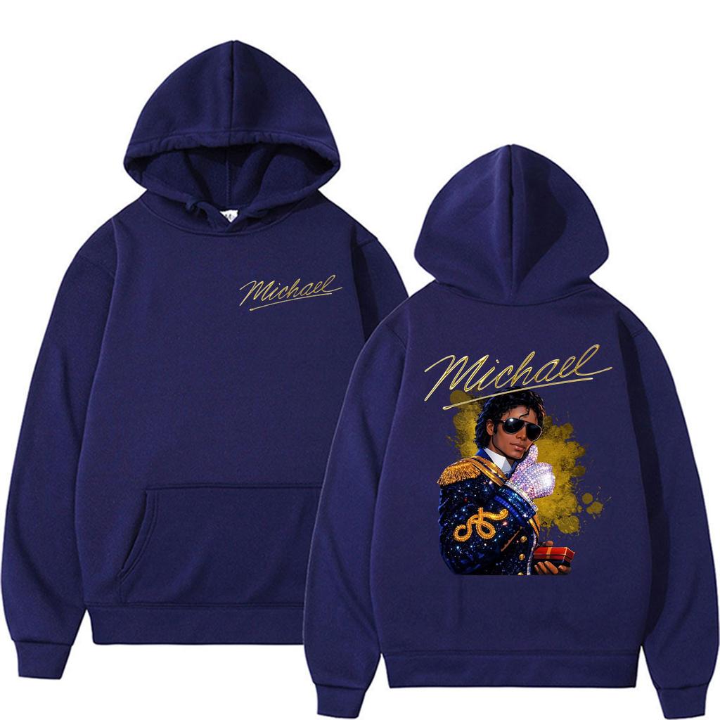 Michajackson King Of Pop Music Graphic Hoodie Men'S Clothing Fashion Hip Hop Streetwear Pullover Casual Oversized Sweatshirts
