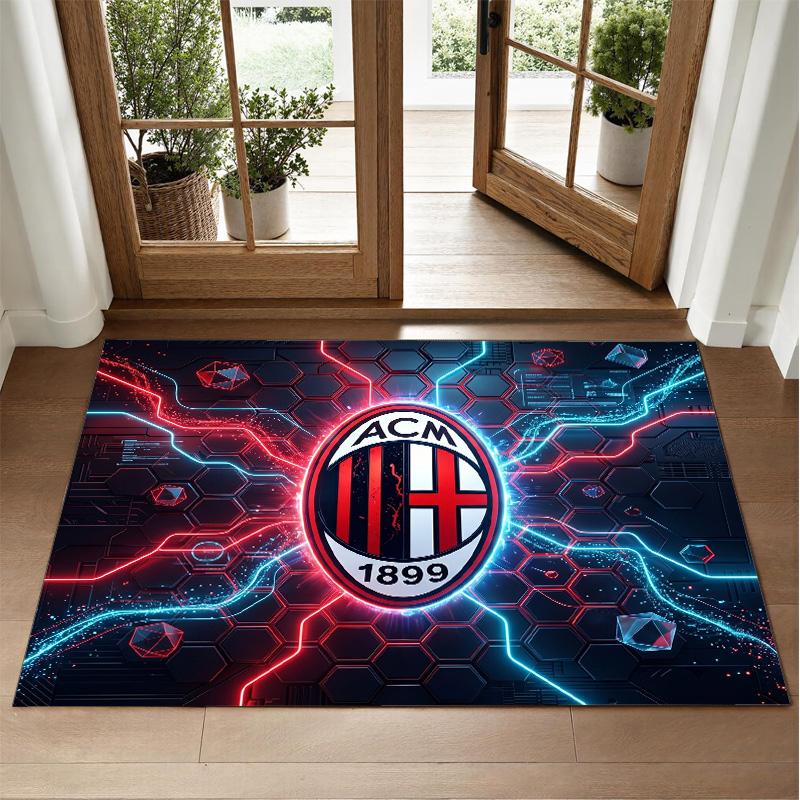 AC Milan Design Crystal Velvet Rug Soft Decorative Mat for Bedroom Entrance