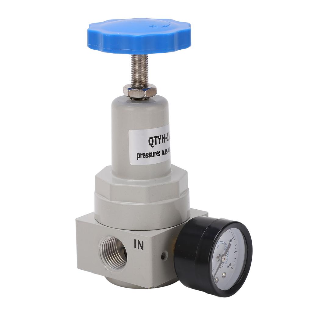Air Pressure Regulator Automatic Relief Valve Controller Aluminium Alloy with Gauge QTYH?20
