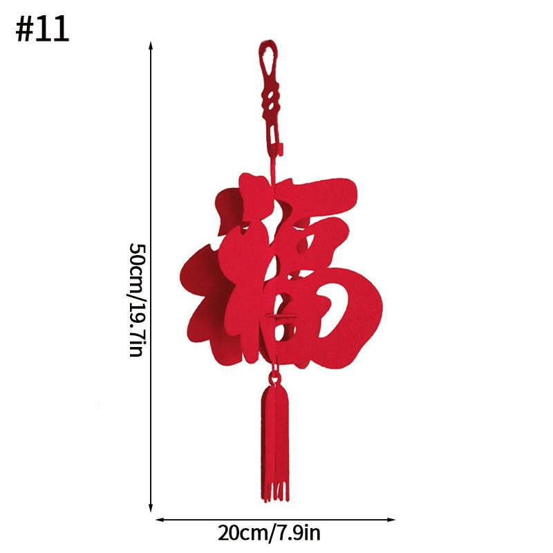 Red Lanterns Chinese New Year Decoraitons Spring Festival Hanging Ornament Chinese Wedding Lanterns Pendants Room Decor