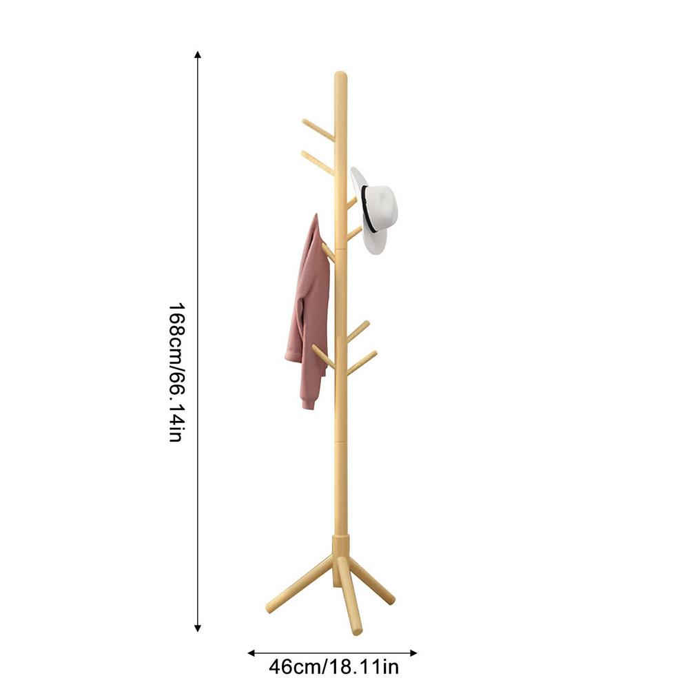

Natural Wood Clothes Rack Stand Branch Shape Handbag Hat Coat Hanger Living Room Clothing Organizer Home Nor-dic Furniture