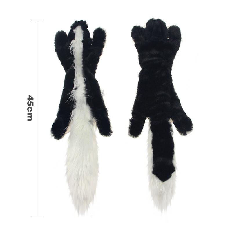Squeaky Cartoon Lifelike Plush Animal Chew Toy for Small Dogs-Durable with BB Sound and Plush Material