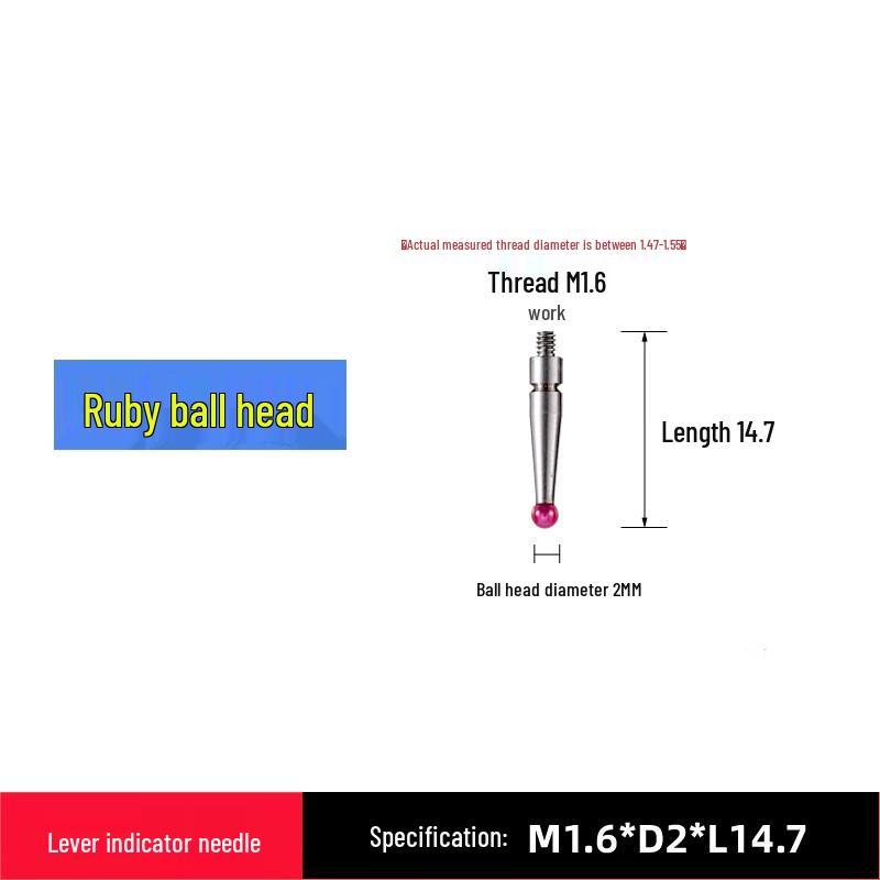 Ruby Stylus for Lever Dial & Test Indicators