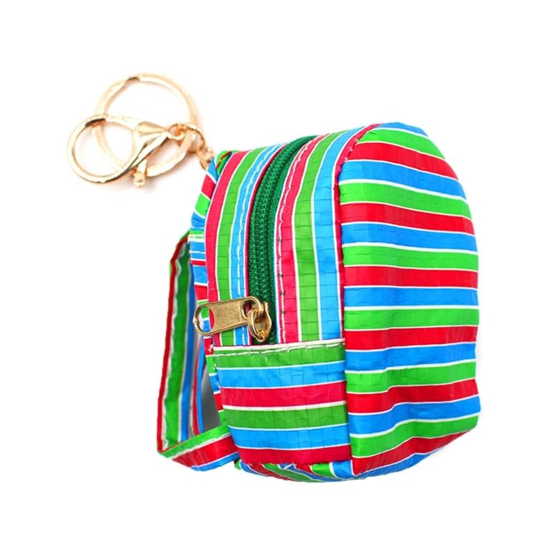 

Cute Fishing Net Bag Shape Pendant Coin Purse Keychain Fishnet Coin Wallet Pendant Keychain for Car and Earphones 1