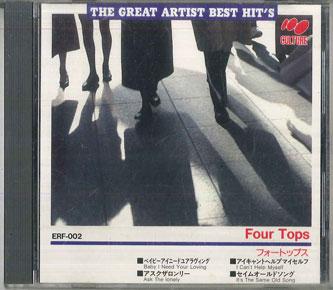 

CD FOURTOPS the Gratest Artist Best Hits ERF002 CULTURE Japan Pop Used
