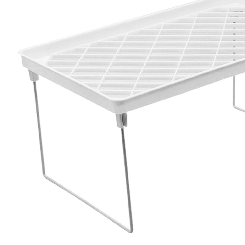 Stackable Countertop Shelf Cabinet Cupboard  Multi Function Concise Kitchen Storage Rack Foldable Storage Shelf Small