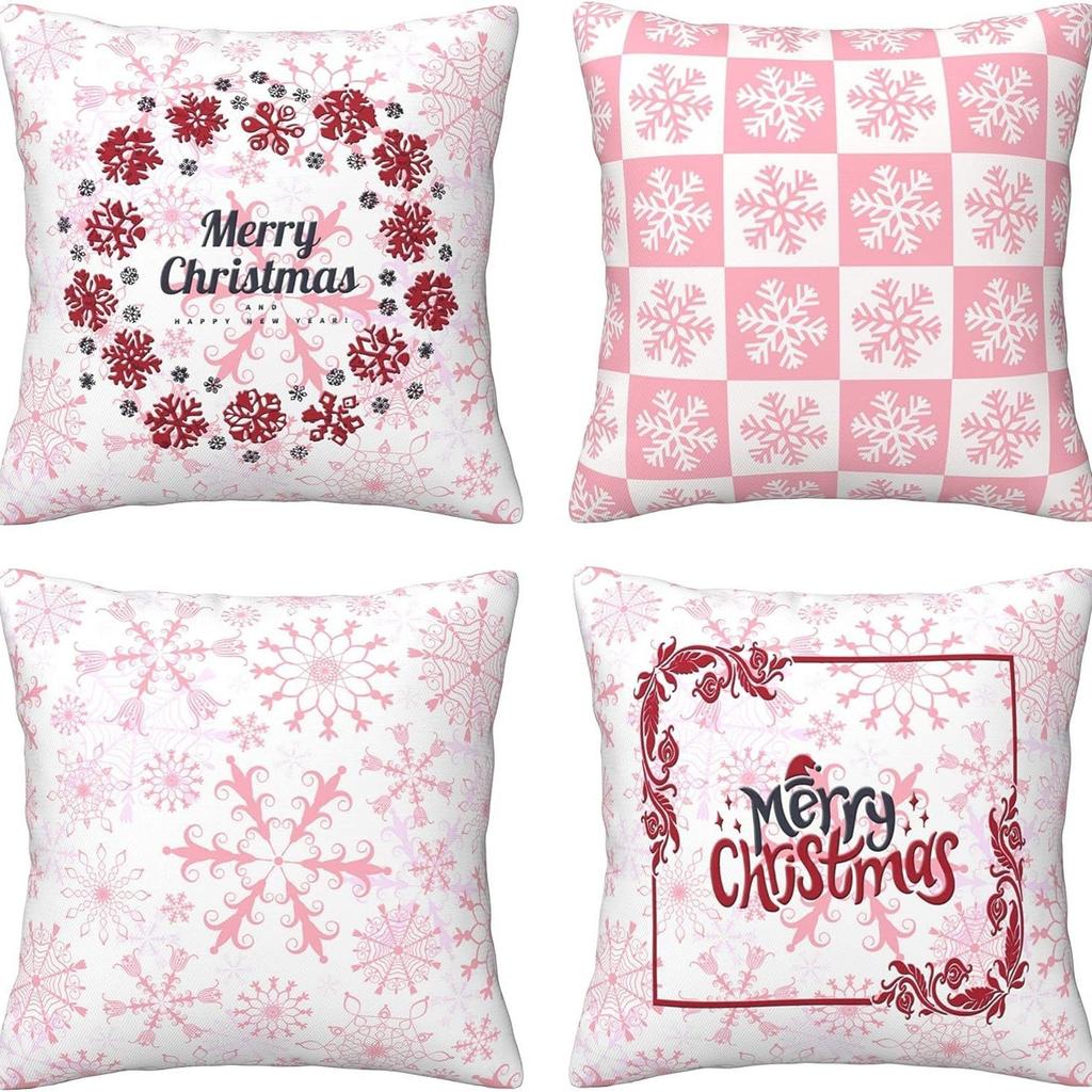 Neue Weihnachtskissenhülle Rentier Cartoon Druck Kissen Haus Sofa Kissen Schlafzimmer Wohnzimmer Kissen
