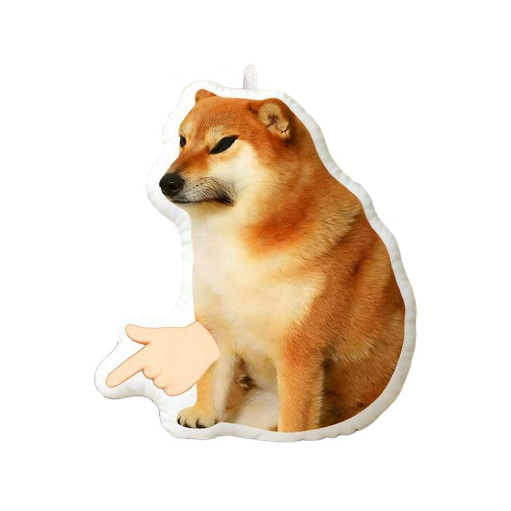 

4-Key Voice Button Keyboard Keychain Shiba Inu Cat Meme Voices Relieves Stress Relief Fidget Toy Finger Keyboard Games Keychain