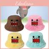 Kun Domo Plüsch Eimerhut Cartoon Anime Warm Flauschig Flache Kappe Für Damen Herren