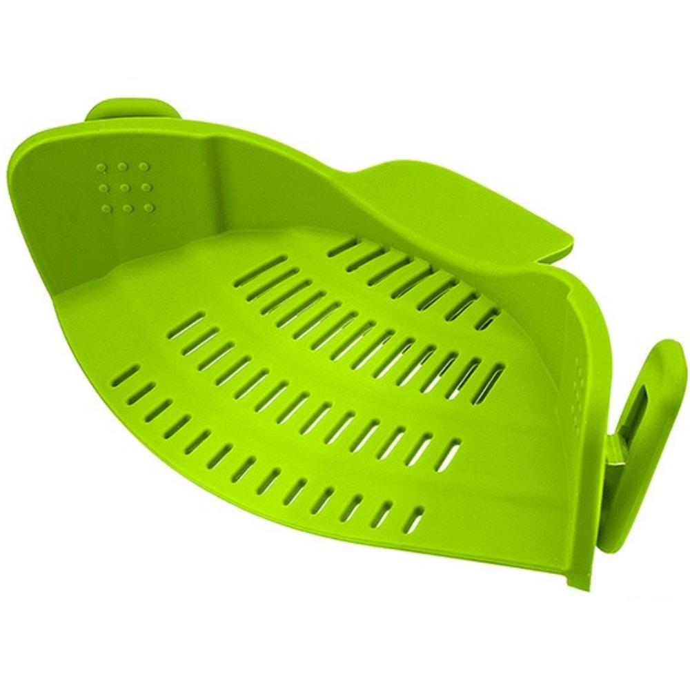 1 Pack Silicone Strainer, Adjustable Silicone Clip On Strainer, Suitable for Pots, Bowls, Vegetables, Noodles, Pasta Drainer