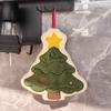 Cartoon Christmas Tree Hand Towel Creative Santa Claus Handkerchief Cleaning Hand Cloth  Home Decor