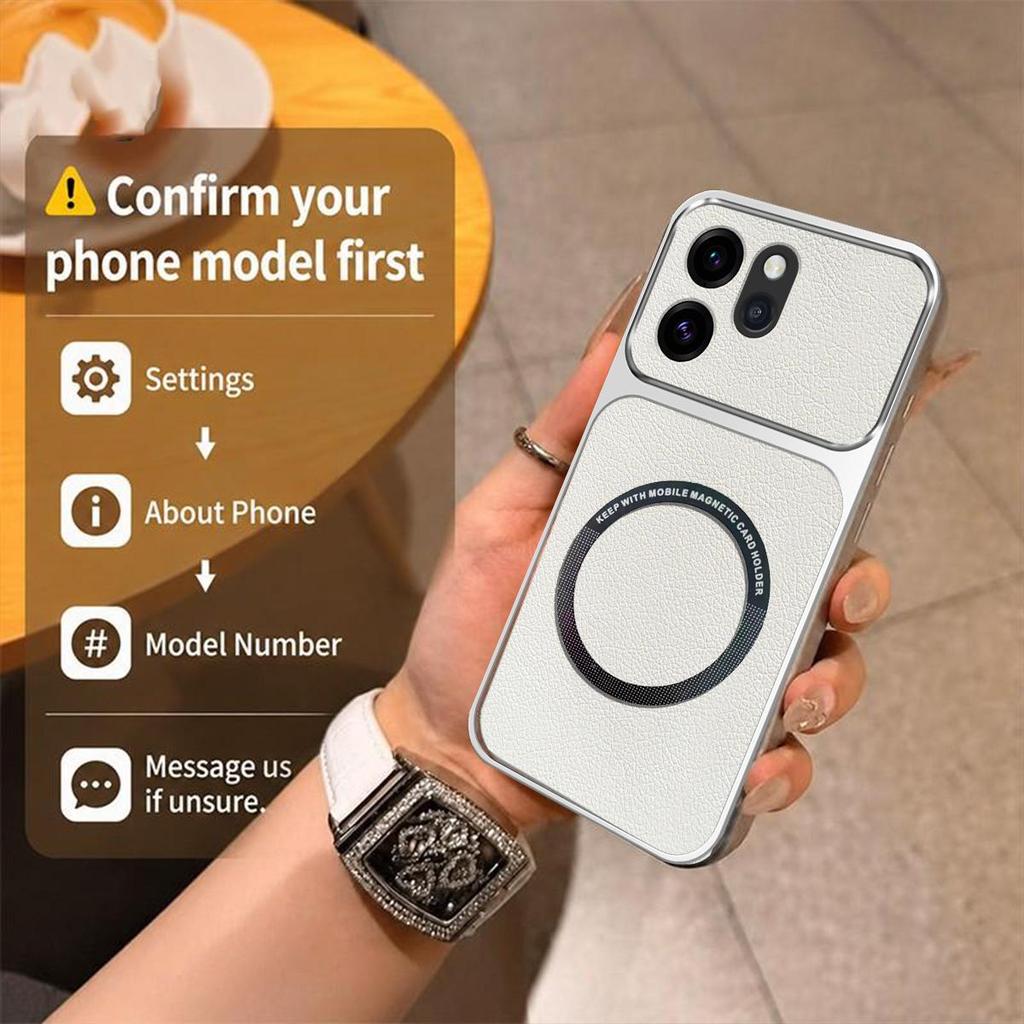 Case for OPPO Reno15 Pro Max 5G,Reno15 Pro 5G,Reno15 F 5G,Reno14 F 5G Viral Change to 17 Magnetic Split Leather Back Big Lens Protector Cover