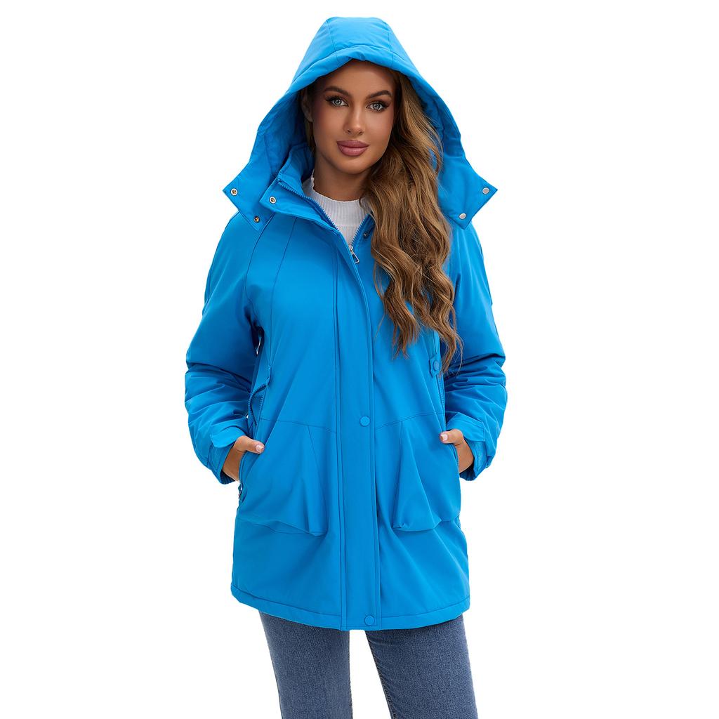Women's Detachable, Windproof, and Warm Hiking Jacket for Autumn and Winter – A Versatile and Stylish Casual Outerwear.