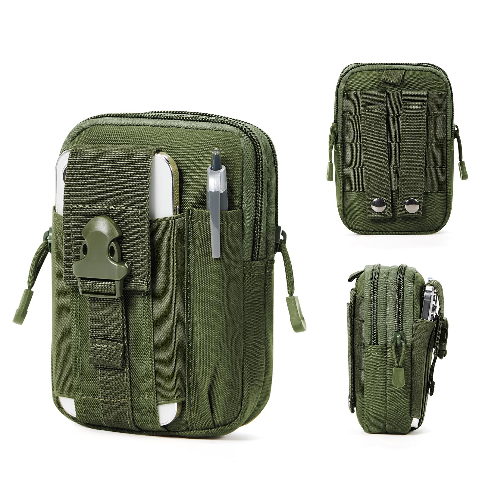 

Outdoor Waist Bag Multi-functional Waterproof Camouflage Hanging Fanny Pack Military Tactical Belt Bag Portable Travel Phone Bag зелений