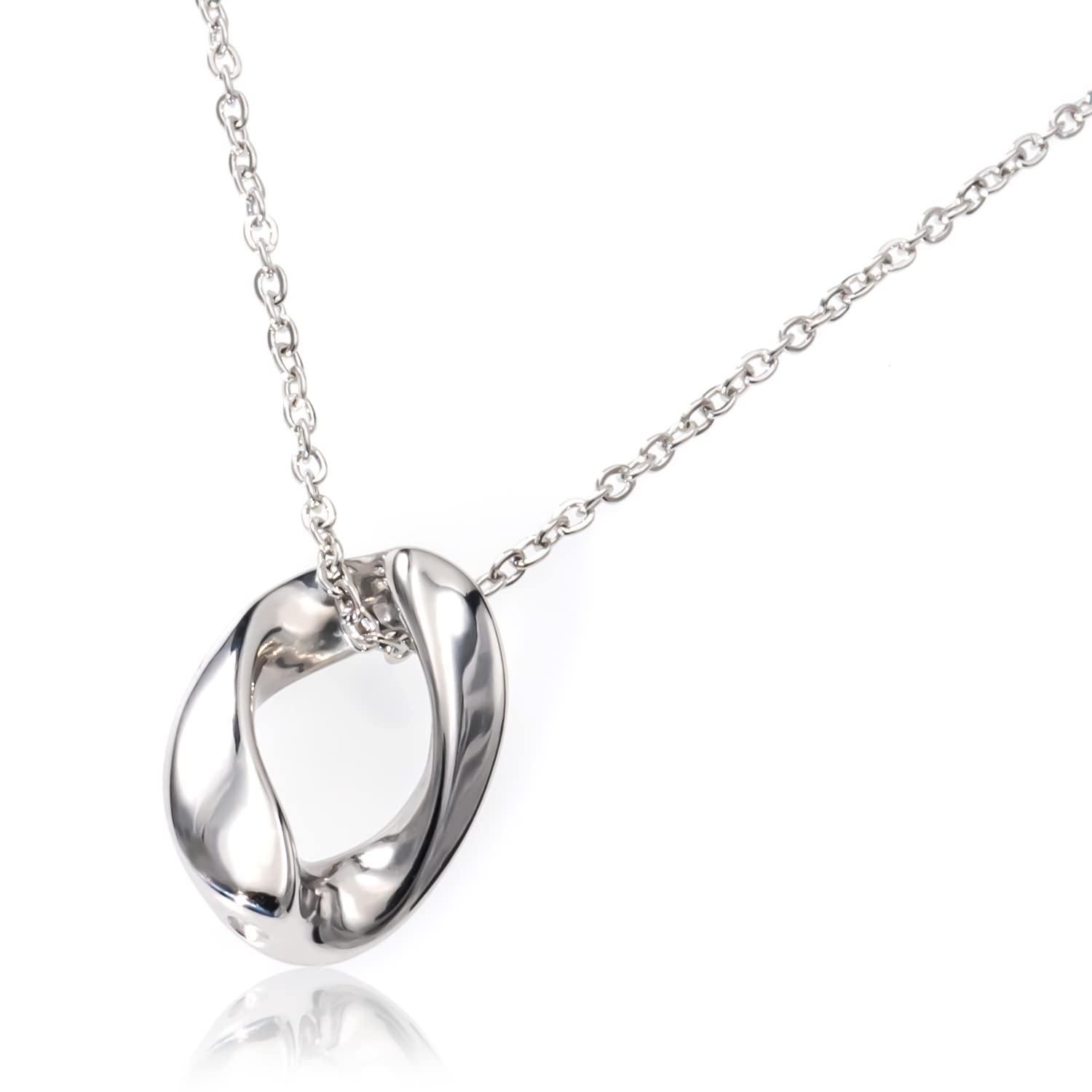 

Ожерелье для кольца Nuance Curve из хирургической стали, простое, 50 см [Napist] Женское, Гипоаллергенное, Подвеска, Сталь, Аксессуар, Длинное, NPNS092S50, Серебристое,