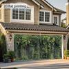 2D Hanging Vines Fern Green Wall Garage Door Backdrop Banner