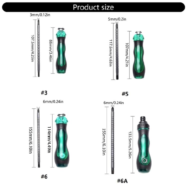 Ratcheting Screwdriver Double Purpose Bolt Driver Telescopic Crossing Slotted Bit Repair Detachable Adjustable Screwdriver