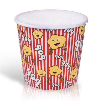 Pojemnik Na Popcorn Przekąski Chipsy Pudełko Miska Kubełek Plastikowy 3,4L