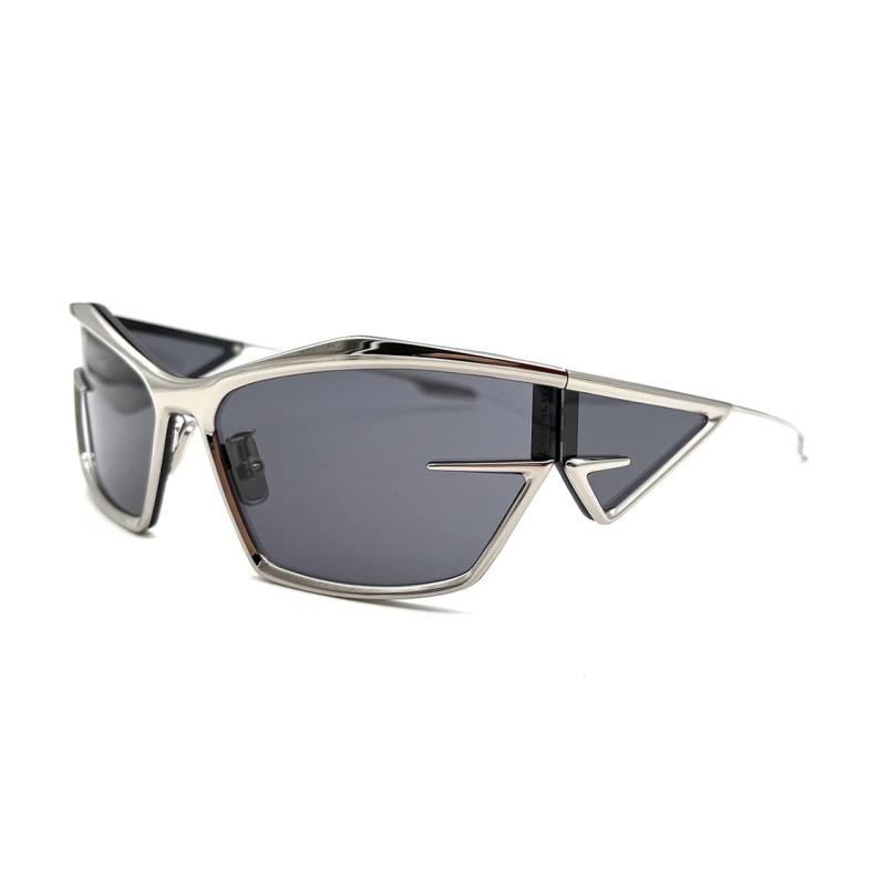 Givenchy Geometric Acetate Irregular Sunglasses Women's Silver