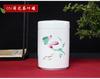 Cylindrical Tea Pot Ceramic Cover Sealed Storage Powder Paste Pot Living Room Coffee Table Decorative Tea Container Ceramic Pot