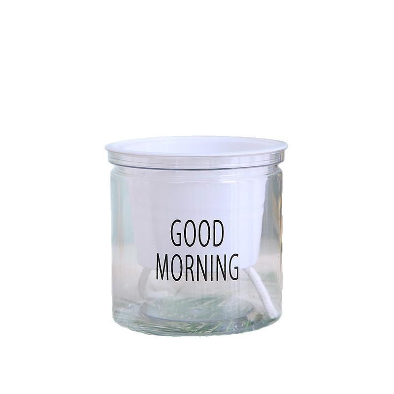 Plastic Flowerpot, Hydroponic Pot, Green Plant Flowerpot One Size белый