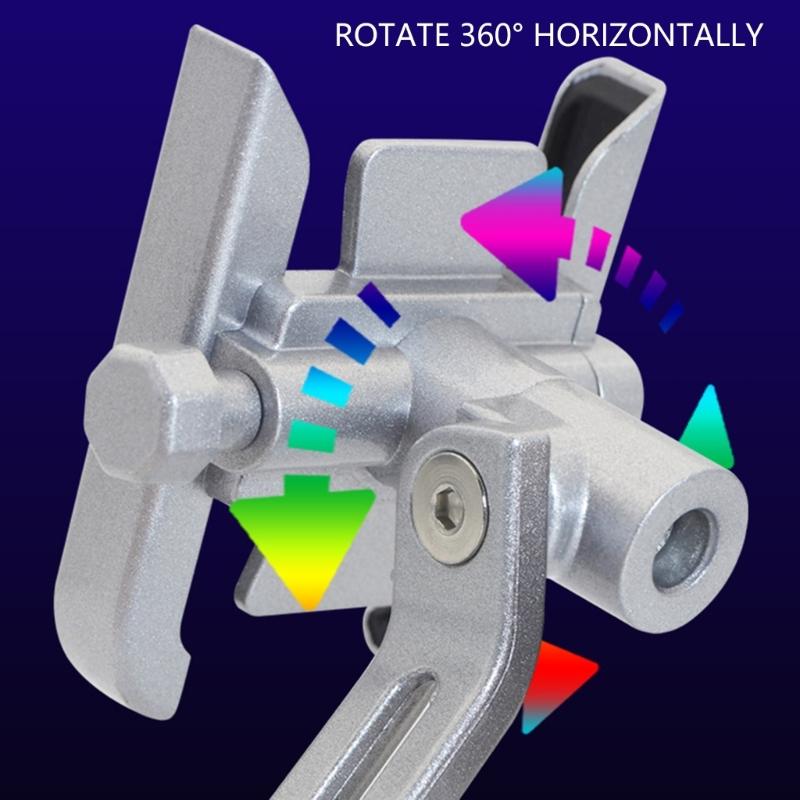 Aluminum Phone Holder With Secure Locking Mechanism 360 Adjustable Vibration Proof Designs Rack for Motorcycle Bike