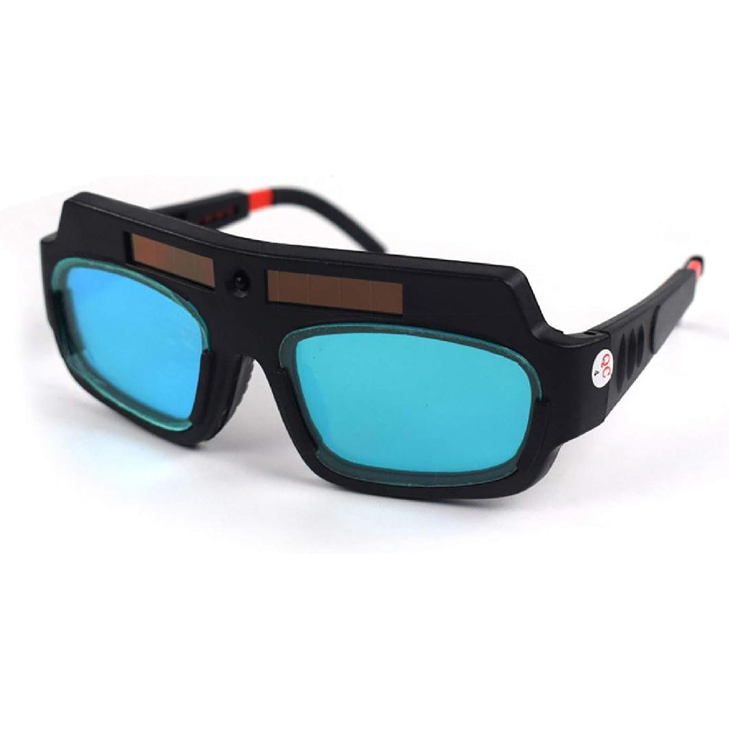 Welding Glasses Welding Goggle Solar Automatic Dimming Protective Helmet Mask, Anti-Flog Anti-Glare Welder Glasses Professional Eye Protection PC