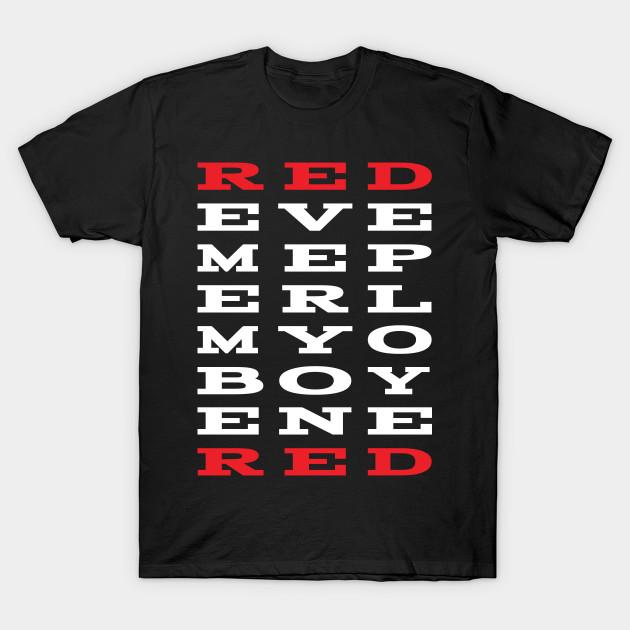 Buy Men Black Print Tshirt Super Large TShirt Red Remember Everyone