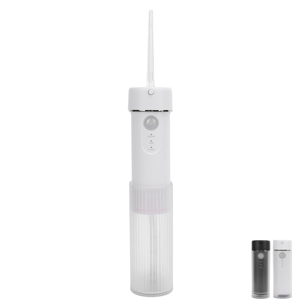 Mini Water Dental Irrigator IPX7 Water Resistant 190 ML Expandable Tank 130PSI 3 Mode Water Teeth Cl