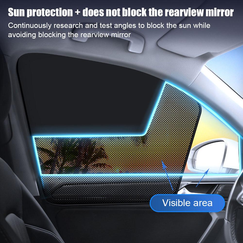 Magnetic Car Sunshade Curtains Summer Protection Side Window Sun Protection Heat Insulation Car Sun Shade Auto Accessories