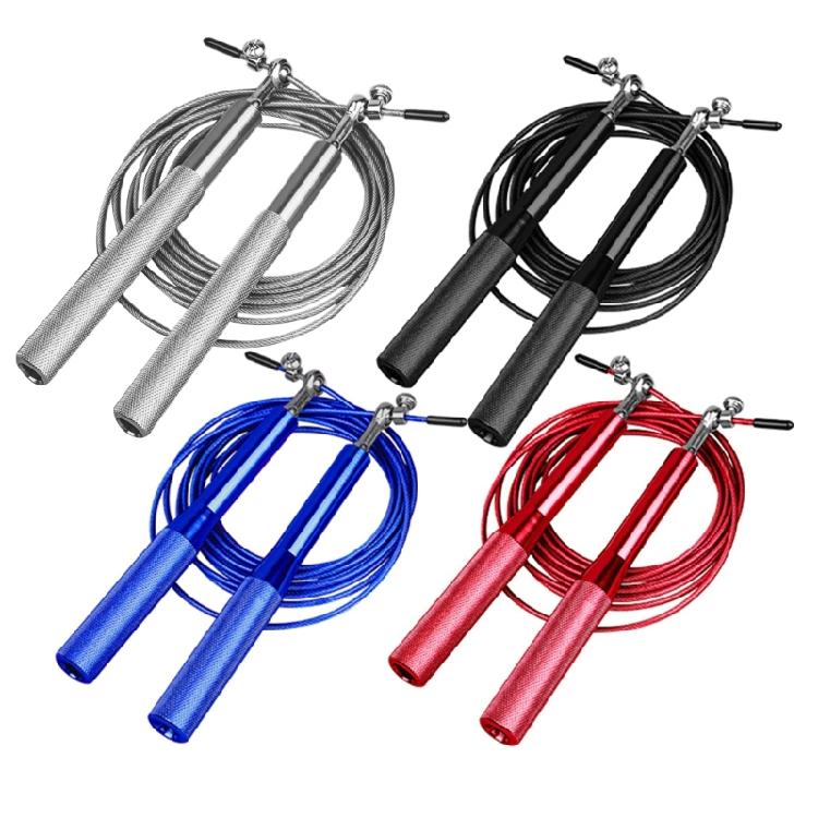 Adjustable Fitness Exercise Rope Telescopic Jump Rope 360 Degree Swivel Bearing Workout Exercise Jump Rope Enduring