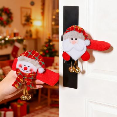 Christmas Bell Door Handle Cover Room Handle -collision -static Protective Cover