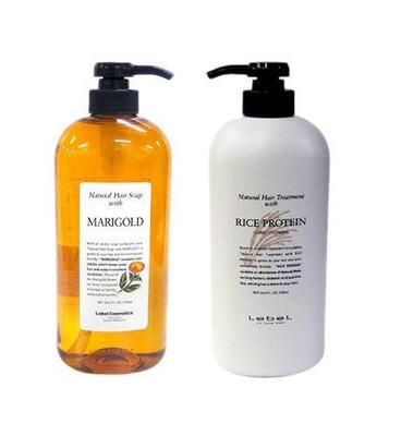 [Standard Set] Natural Hair Soap MG (Marigold 720ml) & Natural Hair Treatment RP (Rice Protein 720g)