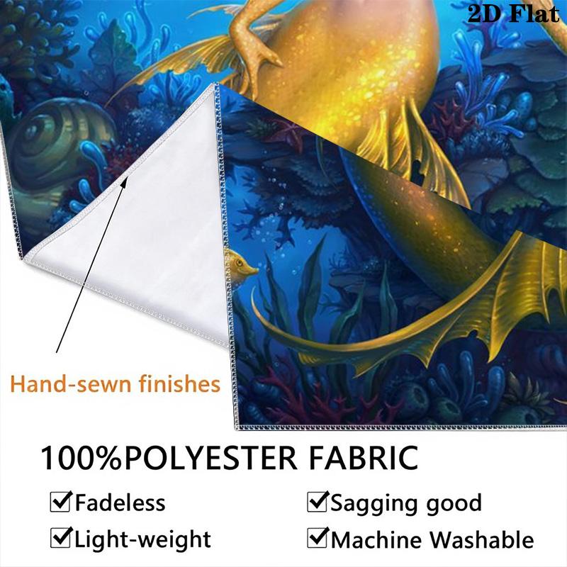 Underwater Serenity Dreamy Portrait Tapestry Fashion Print Wallmounted Christmas Gift Background Cloth Atmospheric Background Cloth