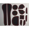 KINMEI Nissan Juke JUKE YF15 Current Model Red Special Design Interior Door Pocket Mat Drink Holder Anti-Slip Non-Slip Storage Space Protection NISSAN