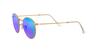 Sunglasses 0RB3447 ROUND METAL Gold X Gray Mirror Blue 50 [Ray-Ban]