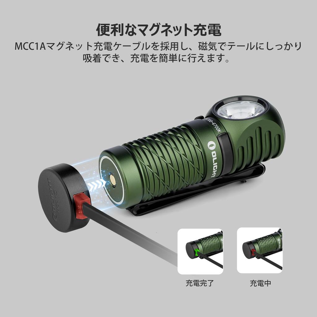 OLIGHT Perun 2 Mini LED 1100 6 Lighting for Hiking and Power Outages Headlight, Rechargeable, Lumens, Modes,