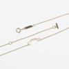 TIFFANY&Co. T Smile Mini Necklace 62617640 K18 yellow gold 2.28g Women Used