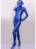 S-5XL Unisex Catsuit Cosplay Piele Sintetică PU Zentai Degete Bodystocking Fermoar Deschidere Între Picioare Bodysuit Colanți Leotard Conjoined