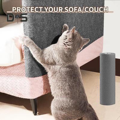 Zuschneidbare Katzenkratzmatte, selbstklebendes Katzenkratzpad, Ersatz für Katzentürme, kratzfester Möbelschutz für Couch, Wand und Tür