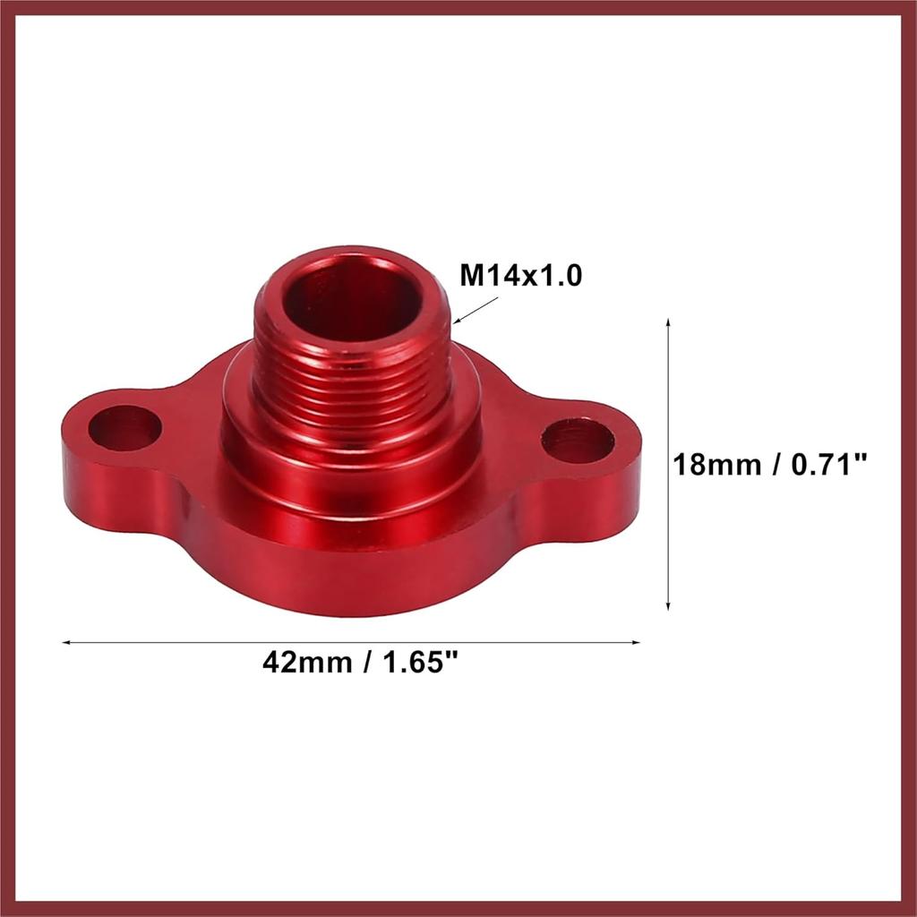 Car Fuel Injection Pressure Regulator Valve Cap Spring Kit for Ford F250 F350 F450 F550 7.3L Powerstroke Diesel 1999 2000 2001 2002 2003 Red Replace