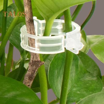 100/200/300Pcs Plant Support Clips Plastic White Green Plant Garden Clip Pepper Eggplant Fixer Tomato Clips Vine Fixing Clips Easy To Use Gardening