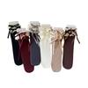 Lace Lolita Calf Socks with Bow Pressure, Long Calf Style, Paired with Boots for Slimming, Ballet Style Reaching The Knees