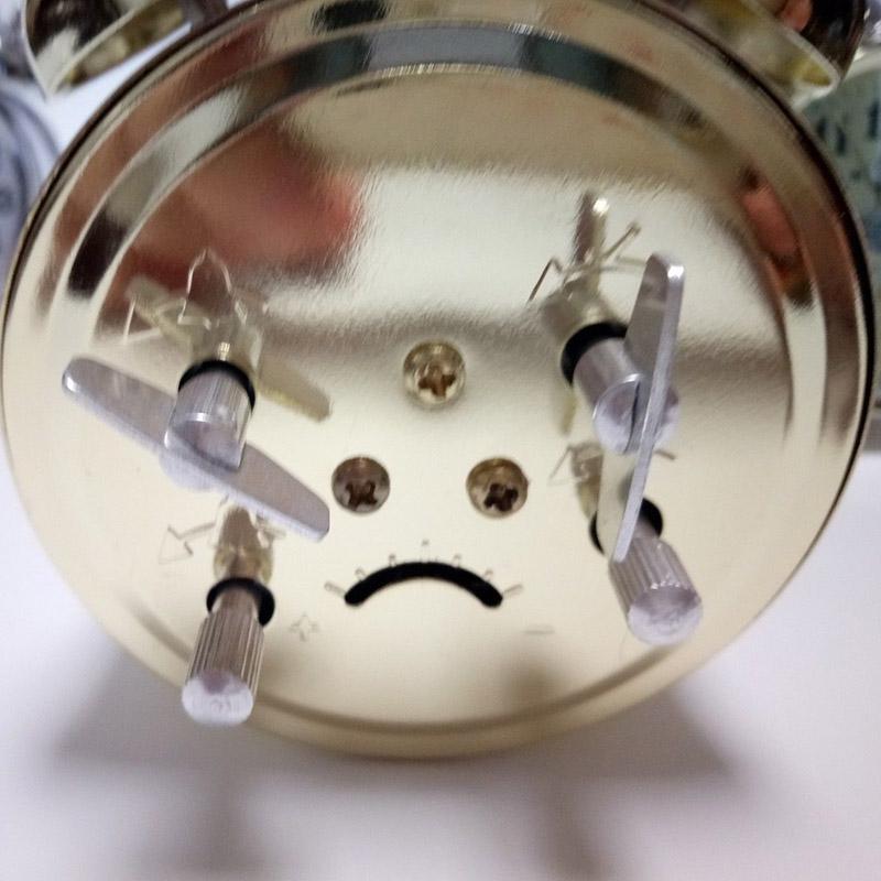 Sveglia Meccanica Vintage A Ferro Di Cavallo - Orologio Da Comodino In Metallo Dorato, Carica Manuale, Doppia Campana, Silenziosa (No Ticchettio)